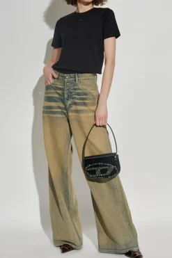 Diesel CZARNY T-shirt `T-REG-OVALD`