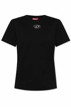 Diesel CZARNY T-shirt `T-REGS-OD-Q1`