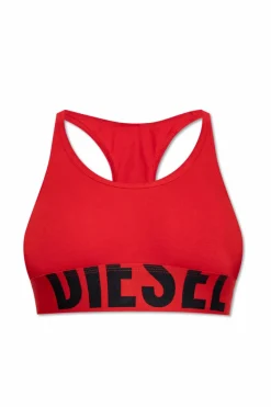 Diesel CZERWONY Biustonosz `UFSB-COTTON-RACE-BRALETTE`
