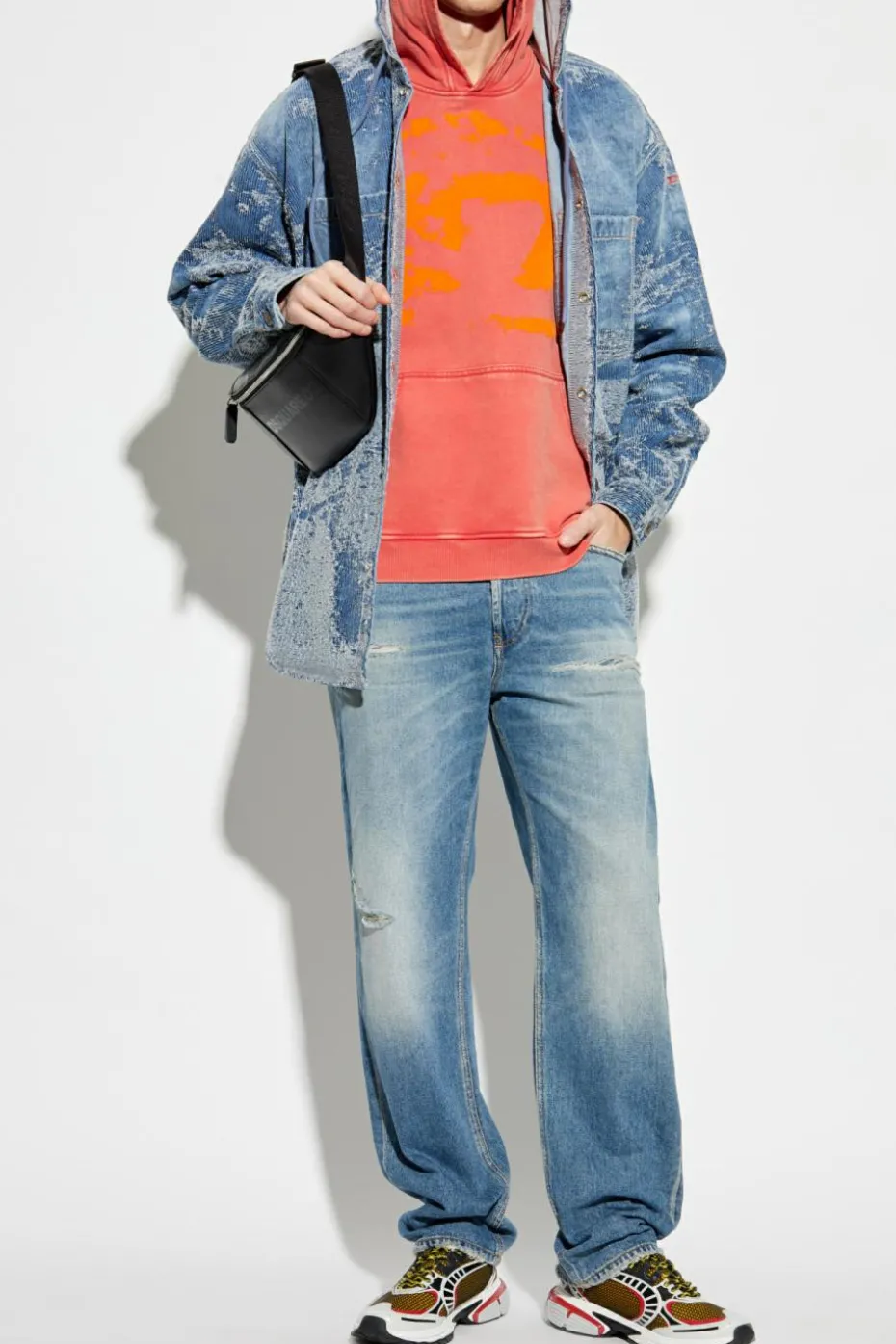Diesel CZERWONY Bluza `S-BOXT`