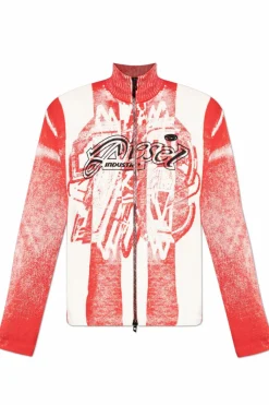Diesel CZERWONY Kardigan `K-OLIBA-JKT`
