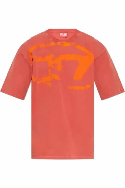 Diesel CZERWONY T-shirt `T-BOXT-R21`