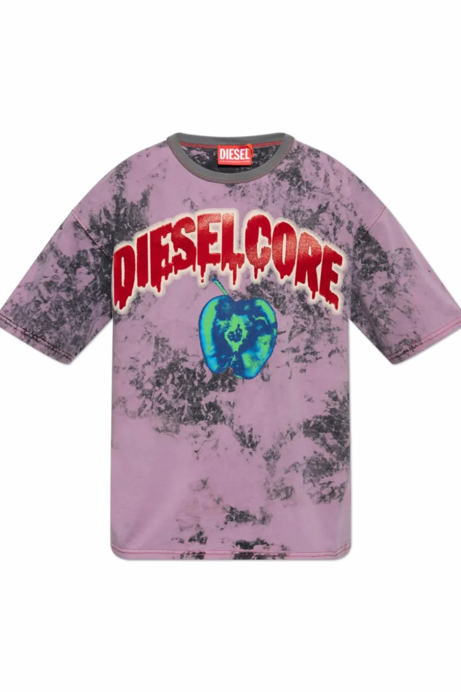 Diesel FIOLETOWY T-shirt `T-BOXT-R9`
