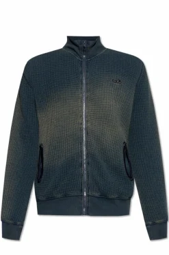 Diesel GRANATOWY Bluza `S-WAFY-ZIP`