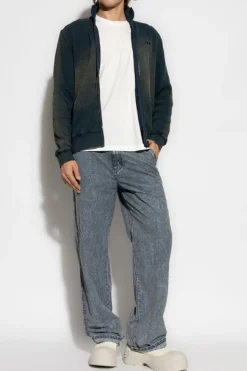 Diesel GRANATOWY Bluza `S-WAFY-ZIP`