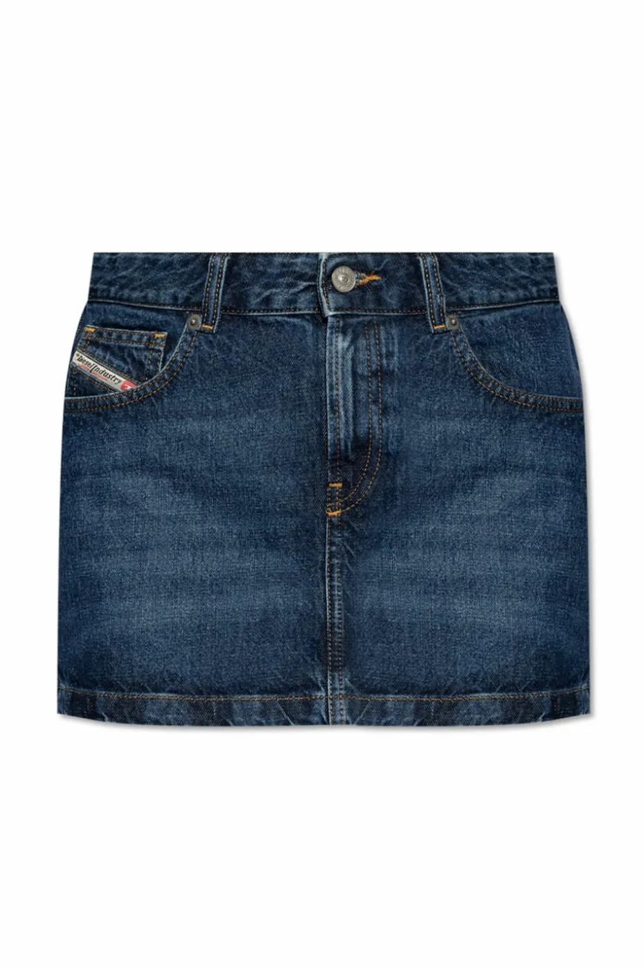 Diesel GRANATOWY Jeansowa spódnica `DE-RON`