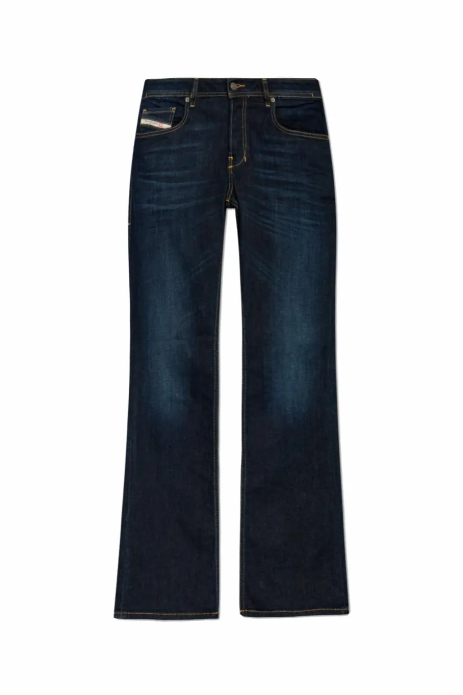Diesel GRANATOWY Jeansy `2007 ZATINY` L.32