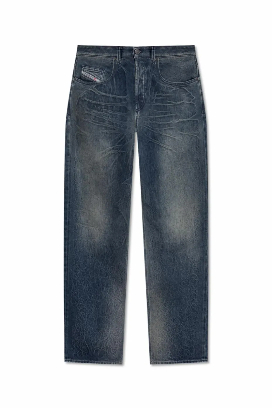Diesel GRANATOWY Jeansy `2001 D-MACRO-FSG1`
