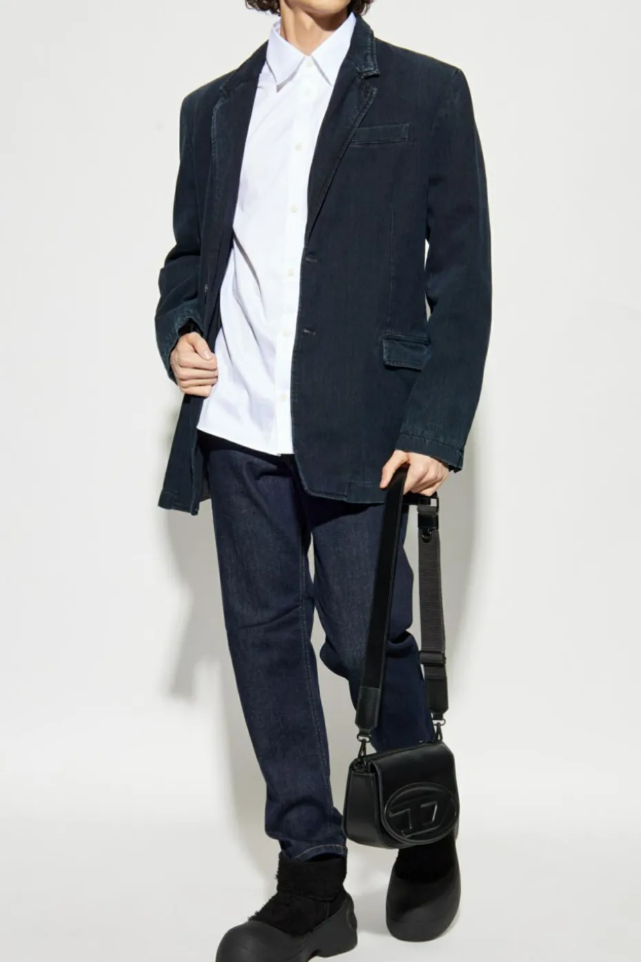 Diesel GRANATOWY Jeansy `2023 D-FINITIVE`