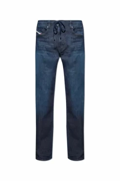 Diesel GRANATOWY Jeansy `2080 D-REEL JOGG`