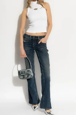Diesel GRANATOWY Jeansy 'D-RESH-RE'