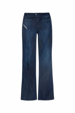 Diesel GRANATOWY Jeansy `D-HUSH`