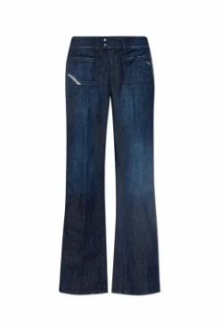 Diesel GRANATOWY Jeansy `D-HUSH`
