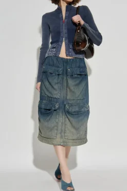 Diesel GRANATOWY Kardigan `M-MELISSA`