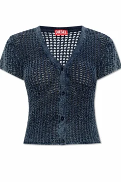 Diesel GRANATOWY Kardigan `M-REZ`