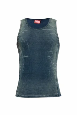 Diesel GRANATOWY Prążkowany top