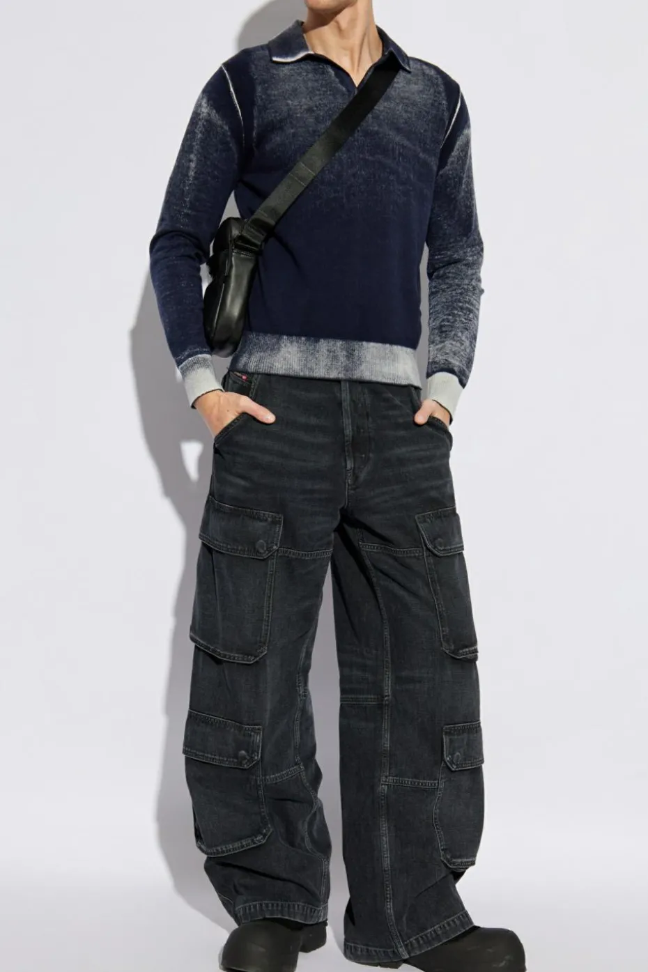 Diesel GRANATOWY Sweter `K-LORENZO`