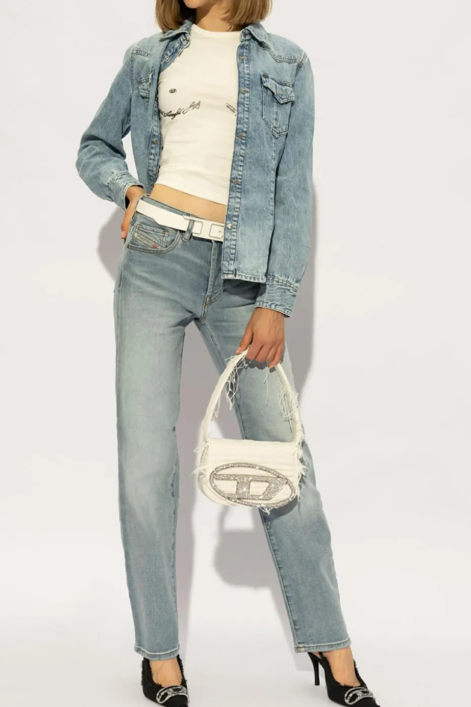 Diesel jasnoniebieski Jeansowa koszula ‘DE-WAVES’