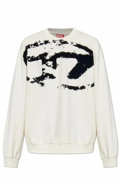 Diesel kremowy Bluza `S-BOXT-N5`