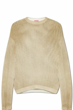 Diesel kremowy Sweter `K-SKUAT`