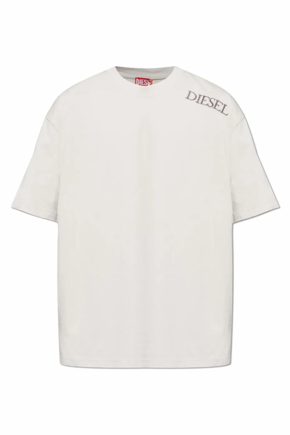 Diesel kremowy T-shirt `T-BOGGY-T5`