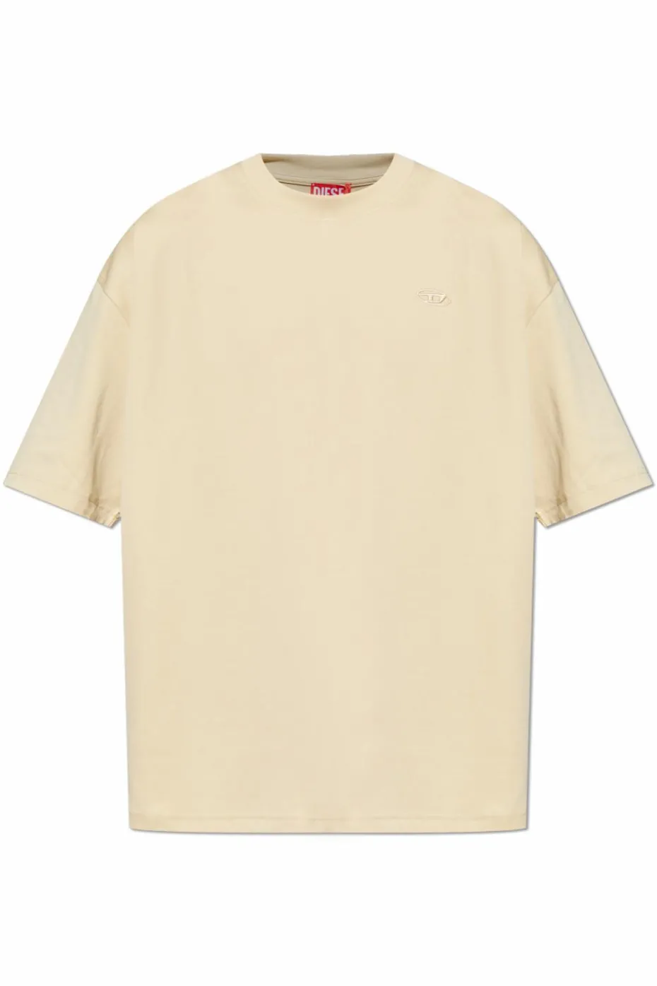 Diesel kremowy T-shirt `T-BOGGY-T3`
