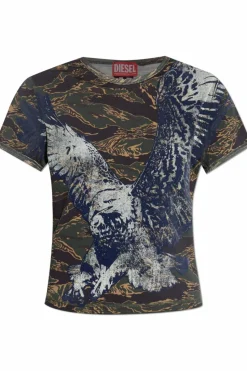 Diesel MULTIKOLOR T-shirt `T-UNCUTIE-LONG-R1`