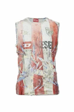 Diesel MULTIKOLOR T-shirt `T-PER-STRIPE `
