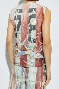 Diesel MULTIKOLOR T-shirt `T-PER-STRIPE `