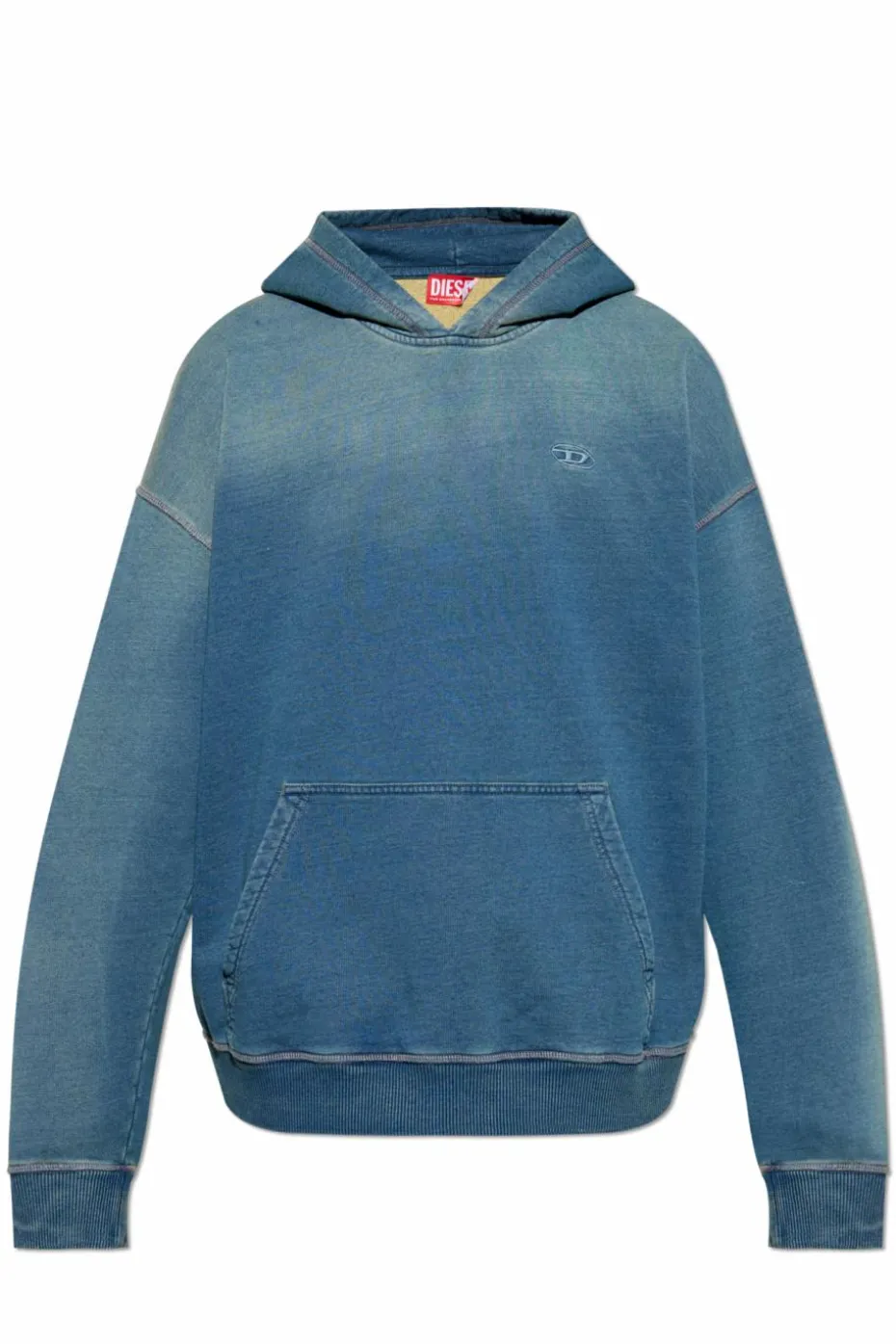 Diesel NIEBIESKI Bluza `S-BOXT-HOOD-R6`
