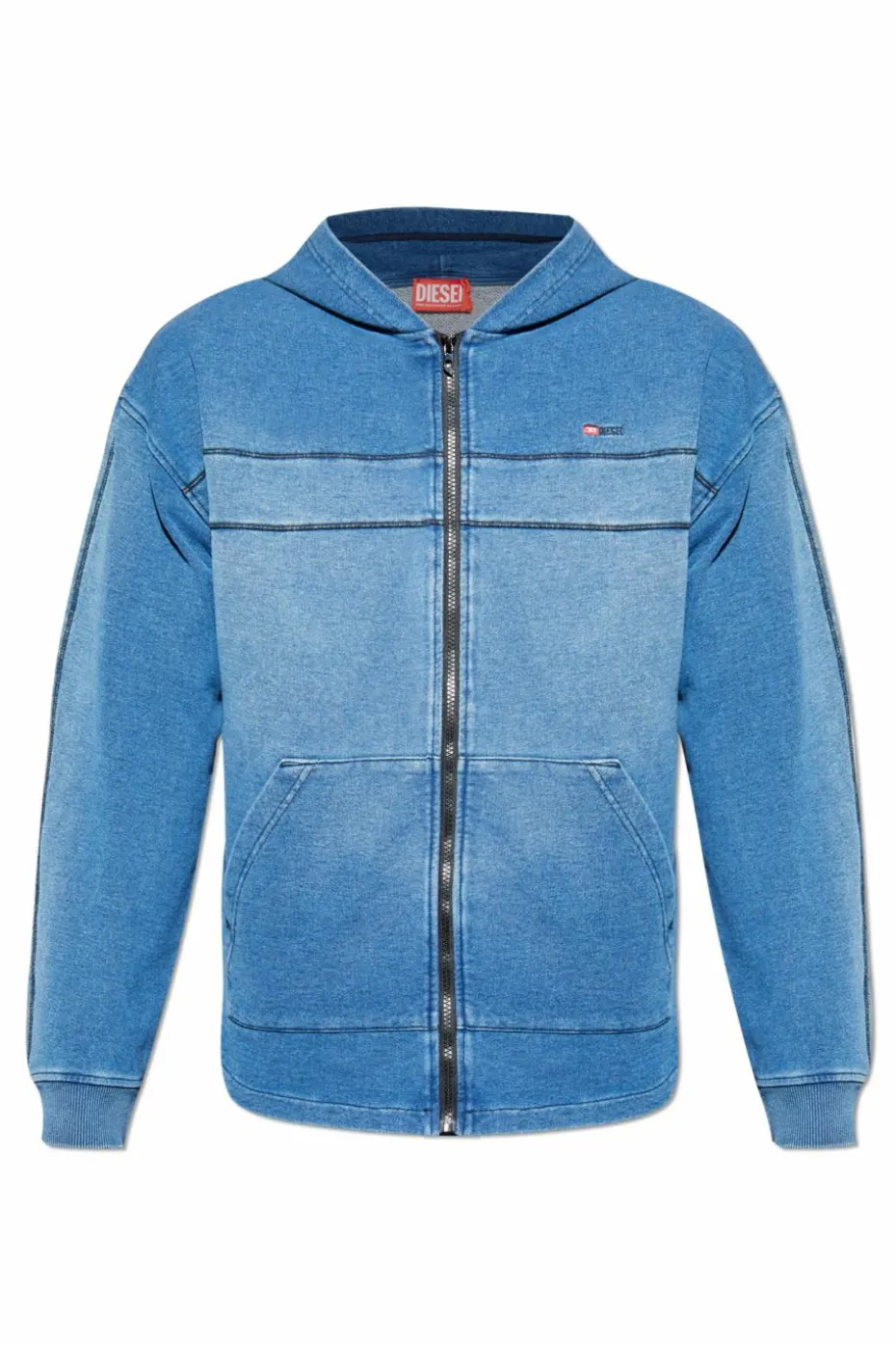 Diesel NIEBIESKI Bluza `S-BLAXT-HOOD-ZIP-NEW`