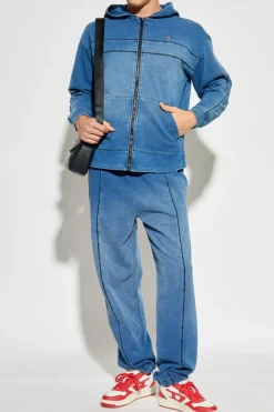 Diesel NIEBIESKI Bluza `S-BLAXT-HOOD-ZIP-NEW`