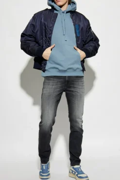 Diesel NIEBIESKI Bluza `S-ROB-HOOD-DOVAL-PJ`