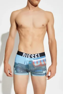 Diesel NIEBIESKI Bokserki `DAMIEN-D-POP-40 BOXER`