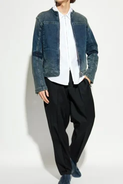 Diesel NIEBIESKI Jeansowa kurtka `D-GLORY-RE`
