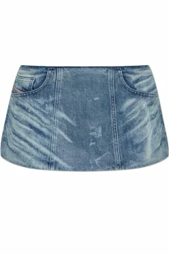 Diesel NIEBIESKI Jeansowa spódnica `DE-NORA-FSH`