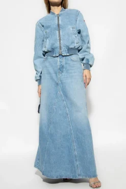 Diesel NIEBIESKI Jeansowa spódnica ‘DE-PAGO’