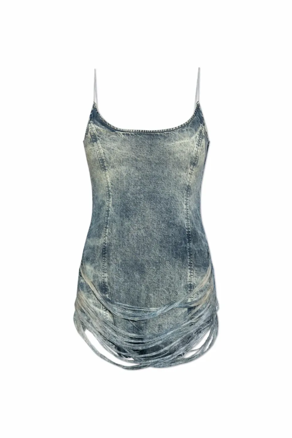 Diesel NIEBIESKI Jeansowa sukienka `DE-DRA-SHORT-FSG`