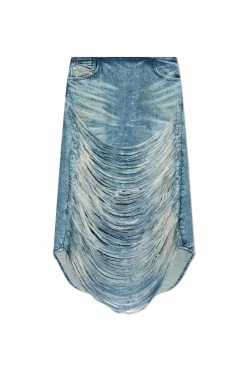 Diesel NIEBIESKI Jeansowa spódnica `DE-PLUMY-FSG`