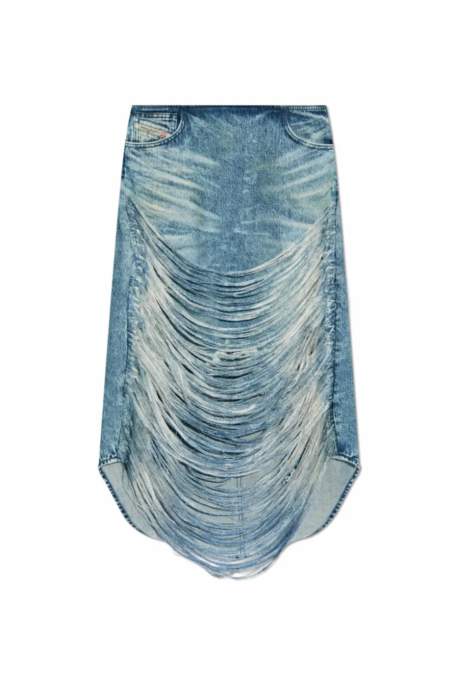 Diesel NIEBIESKI Jeansowa spódnica `DE-PLUMY-FSG`