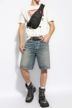 Diesel NIEBIESKI Jeansowe szorty `REGULAR-SHORT`