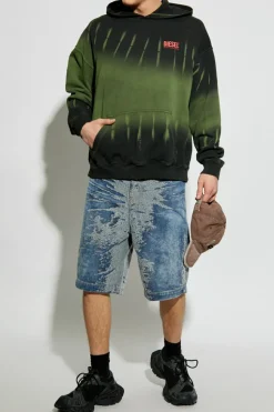 Diesel NIEBIESKI Jeansowe szorty `D-LIRE-SHORT-S`
