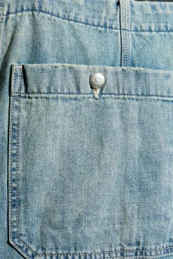 Diesel NIEBIESKI Jeansowy kombinezon `D-FRAMU-U`