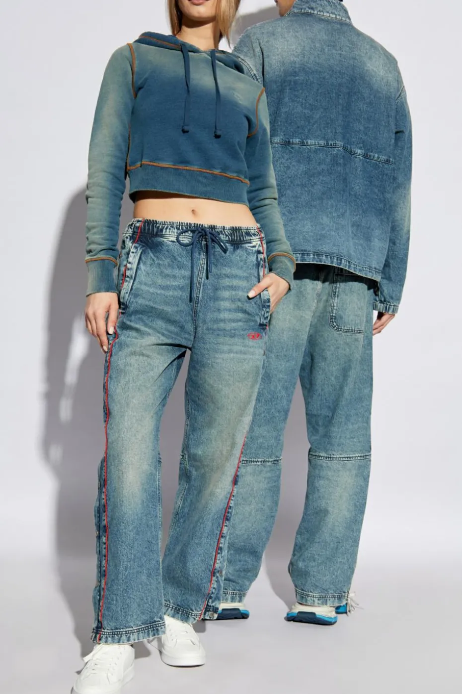Diesel NIEBIESKI Jeansy `D-AXFOR-S`