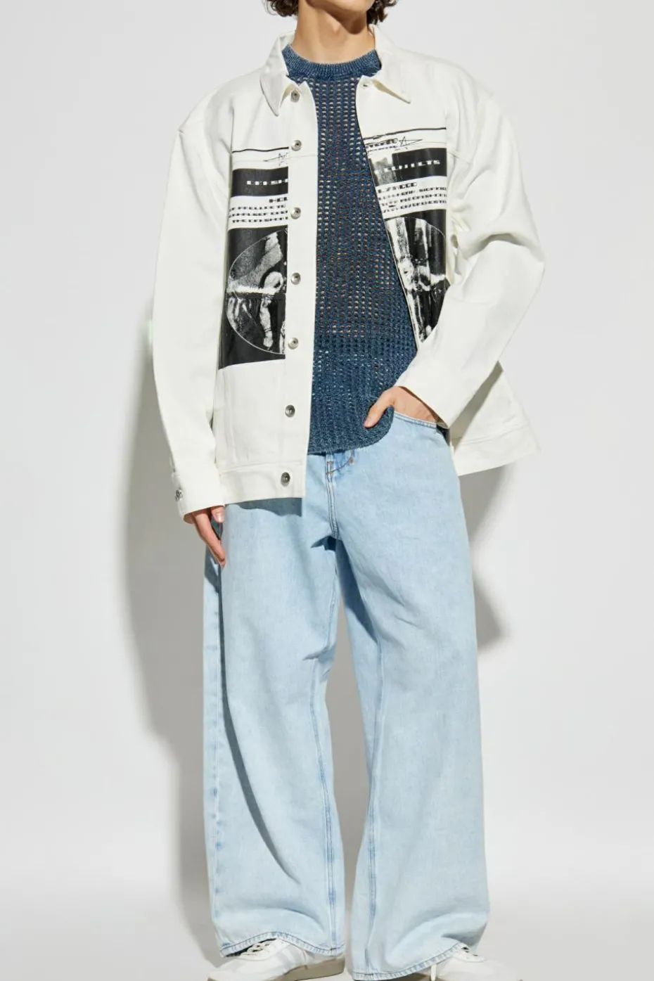 Diesel NIEBIESKI Sweter `K-REDROS`
