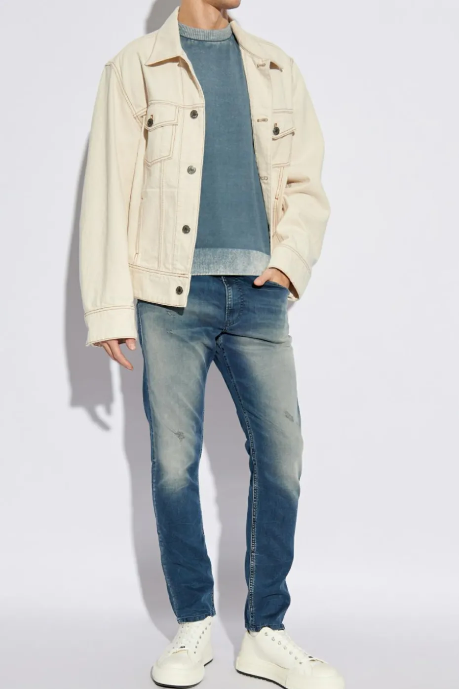 Diesel NIEBIESKI Sweter `K-LARENCE-B`