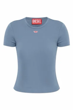 Diesel NIEBIESKI T-shirt `T-ELE-LONG-D`