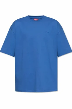Diesel NIEBIESKI T-shirt `-BOGGY-MEGOVAL-D`