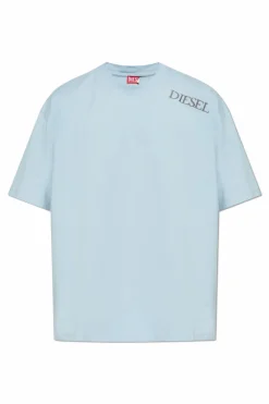 Diesel NIEBIESKI T-shirt `T-BOGGY-T5`