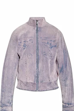 Diesel RÓŻOWY Bluza ` F-SLITLY`